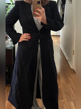 Ronny Kobo Satin trim Black Dinner Coat